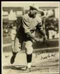 1918-84 Waite Hoyt Signed Dated Black and White Photo New York Yankees 8" x 10" (JSA) 