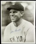 1920-90 Joe Sewell Signed Black and White Photo New York Yankees Cleveland Indians HOF 8" x 10" (JSA)