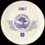 1967 Bing Crosby National Pro-Am Golf Tournament Commemorative Plate