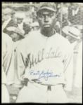 1918-89 Judy Johnson Signed Black and White Photo Negro League 8" x 10" HOF (JSA) 
