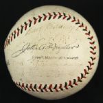 1930 New York Giants Team Signed ONL Heydler Baseball w/ 27 Signatures Including John McGraw, Mel Ott, Carl Hubbell & More (JSA)