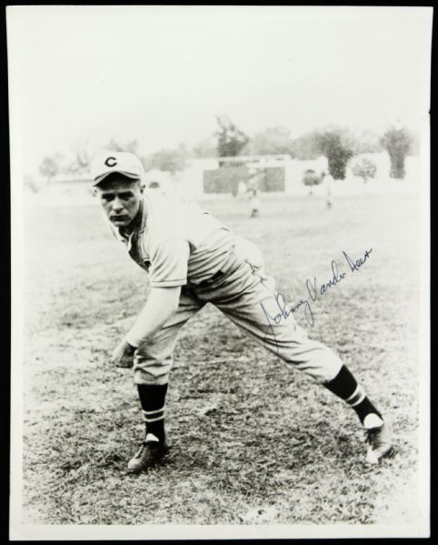 1937-97 Johnny Vander Meer Signed Black and White Photo Cincinnati Reds 8" x 10" (JSA)