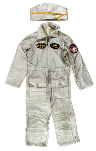 1960s Childrens Astronaut Space Commander Jumpsuit w/ Hat 
