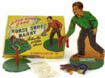 1940s circa Horseshoe Harry Wooden Real Action Game w/ Original Box