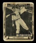 1948 Swell Sport Thrills Signed Carl Hubbell Baseball Card New York Giants HOF (JSA)