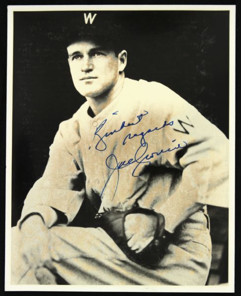 1928-84 Joe Cronin Signed Black and White Photo Washington Senators 8" x 10" (JSA)