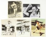 1950s-90s Hall of Fame Star Signed Baseball Photos - Lot of 32 Musial Schmidt Slaughter Jackson Yastrzemski Mize (JSA)