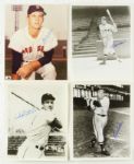 1950's-90's Hall of Fame Star Signed Baseball Photos - Lot of 32 Musial Schmidt Slaughter Jackson Yastrzemski Mize (JSA)