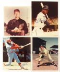 1950's-90's Hall of Fame Star Signed Baseball Photos - Lot of 32 Musial Schmidt Slaughter Jackson Yastrzemski Mize (JSA)