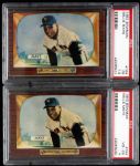 1955 Willie Mays New York Giants Bowman #184 Trading Card - Lot of 2 (PSA 4 VG-EX & PSA 1.5 FR)