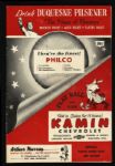 1950 Pittsburgh Pirates Chicago Cubs Forbes Field Program Unscored
