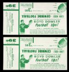 1960s Boyd Dowler Green Bay Packers Premium Redemption Form - Lot of 2