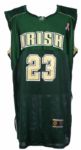 2001-02 LeBron James St. Vincent/St. Mary Fighting Irish Game Worn Basketball Uniform (MEARS LOA)