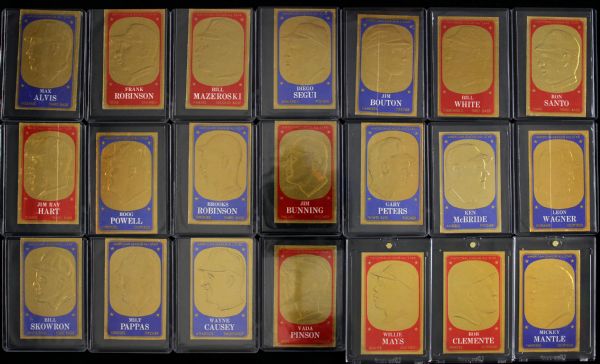 1965 Topps Embossed Complete Set of 72 Baseball Cards