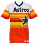 1982 Nolan Ryan Houston Astros Game Worn Home Jersey (MEARS A10) & Shoes Finest Astros Specimen Examined by MEARS!!!