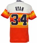 1982 Nolan Ryan Houston Astros Game Worn Home Jersey (MEARS A10) & Shoes Finest Astros Specimen Examined by MEARS!!!