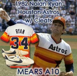 1982 Houston Astros #41 Game Issued Orange Rainbow Jersey Sand Knit DP07513