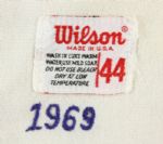 1969 Joe Schultz Rare 1-Year Style Seattle Pilots Game Worn Home Jersey (MEARS LOA) Professionally Restored