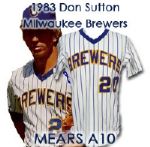 1983 Don Sutton Milwaukee Brewers Game Worn Home Jersey (MEARS A10) "EX-Collection of NIKE Representative"