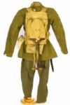 1917-18 WW1 Olive Drab Wool Uniform Tunic w/ Field Pack & Helmet (MEARS LOA)