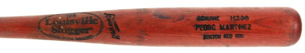2002-04 Pedro Martinez Boston Red Sox Louisville Slugger Professional Model Game Used Bat (MEARS LOA)