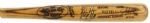 1990 circa Nolan Ryan John Russell Dual Signed Professional Model Louisville Slugger Game Used Bat (MEARS LOA)