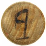1990 circa Nolan Ryan John Russell Dual Signed Professional Model Louisville Slugger Game Used Bat (MEARS LOA)