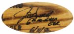 1990 circa Nolan Ryan John Russell Dual Signed Professional Model Louisville Slugger Game Used Bat (MEARS LOA)