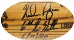1990 circa Nolan Ryan John Russell Dual Signed Professional Model Louisville Slugger Game Used Bat (MEARS LOA)