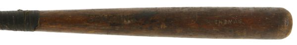 1907-25 "Thomas" Spalding Professional Model Game Used Bat (MEARS LOA)