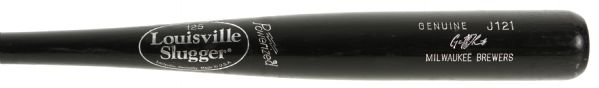 2002-07 Geoff Jenkins Milwaukee Brewers Louisville Slugger Professional Model Game Used Bat (MEARS LOA)