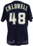 1994 Mike Caldwell Milwaukee Brewers Old Timers Game Worn Jersey (MEARS LOA/Signed Caldwell LOA)