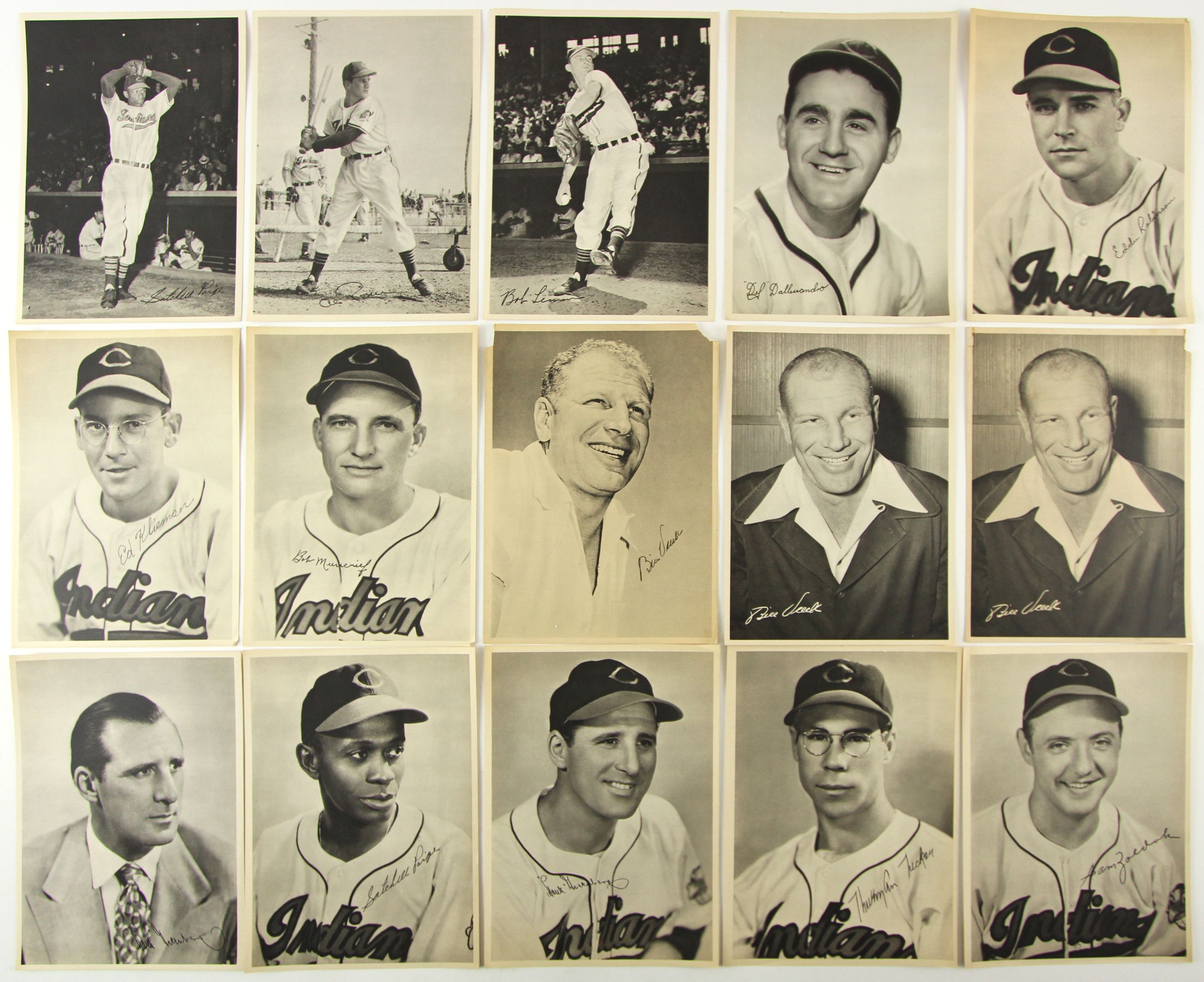 Lot Detail - 1948-49 Cleveland Indians Facsimile Signed Team Photo ...
