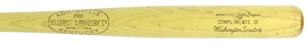 1960s Washington Senators H&B Louisville Slugger Complimentary Little League Bat