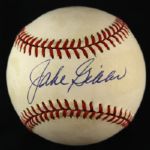 1994-2000 Jake Gibbs New York Yankees Single Signed OAL Budig Baesball (JSA)