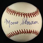 1994-2000 Moose Skowron New York Yankees Single Singed OAL Budig Baseball (JSA)