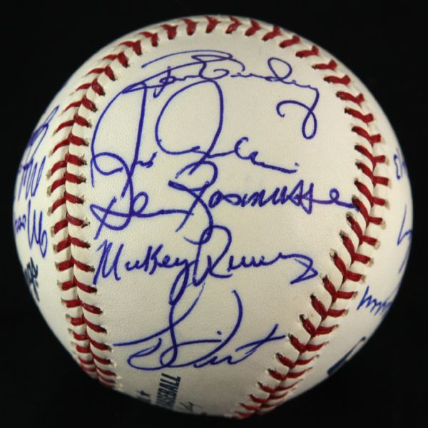 2000s New York Yankees Multi Signed OML Selig Baseball w/ 17 Signatures Including Goose Gossage, Ron Guidry, Don Larsen & More (JSA)