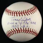 2000s Tony Kubek New York Yankees Single Signed OML Selig Baseball (JSA)