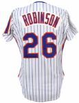 1984 Bill Robinson New York Mets Game Worn Home Jersey (MEARS LOA)