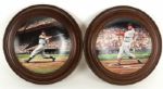 1993 Ty Cobb Joe DiMaggio Cy Young Stan Musial Bradford Exchange/Delphi Plate Collection - Lot of 4
