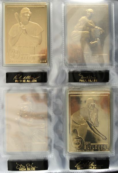 1996 Danbury Mint 22-Karat Gold Baseball Card Collection (Lot of 31)