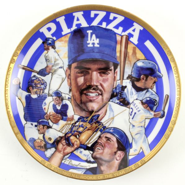 1994 Mike Piazza Los Angeles Dodgers Sports Impressions Commemorative Plate (447/2,500)