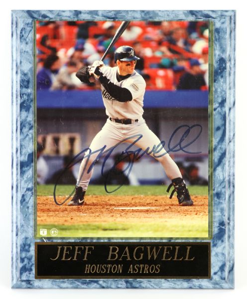 1990s Jeff Bagwell Houston Astros Signed 11" x 13" Display (JSA)