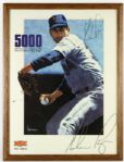 1989 Nolan Ryan Texas Rangers Signed 5,000th Strikeout 20" x 26" Framed Print (JSA)