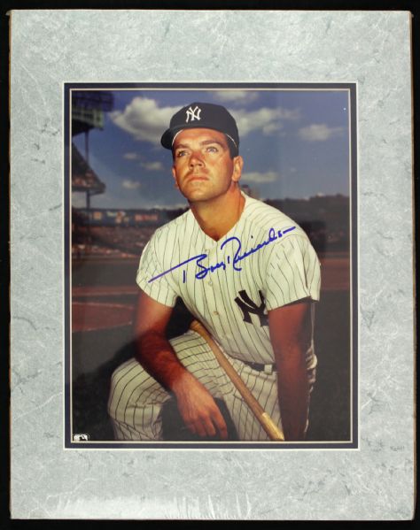 1990 Bobby Richardson New York Yankees Signed 11" x 14" Mounted Photo (JSA)