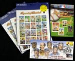 1999-2000 Baseball Hall of Fame Stamp Postcard and Induction Cachet Collection - Lot of 25