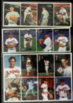 1990-94 Nolan Ryan Jeff Bagwell Mothers Cookies Uncut Trading Card Sheets - Lot of 6 w/ Bagwell Signed (MEARS LOA)
