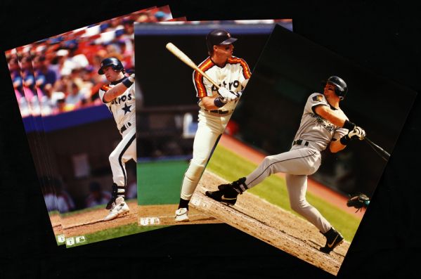 1962-2006 Baseball Memorabilia Collection - Lot of 13 w/ 1962 Willie Mays Sport Magazine, early Bagwell Astros 8" x 10" photos & more