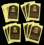 1999 Nolan Ryan George Brett Robin Yount Orlando Cepeda Yellow Hall of Fame Postcard Collection - Lot of 18