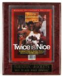 1995 Houston Rockets Back to Back Champions 12" x 15" Display with Commemorative Sports Illustrated